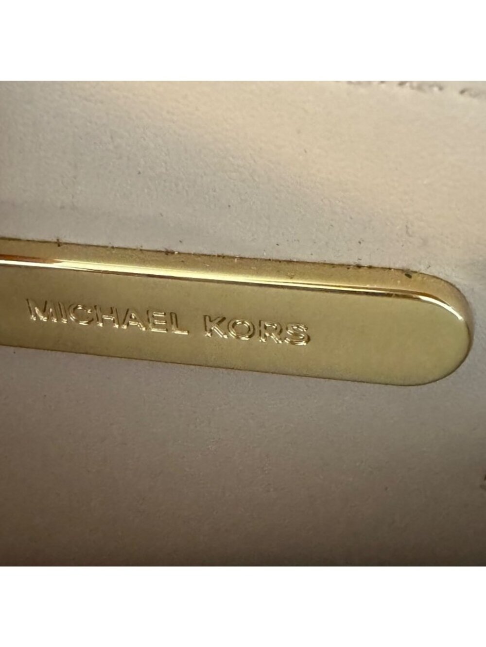 Michael Kors Mini Leather Satchel Beige With Dust Bag & Care Card - Picture 5 of 7